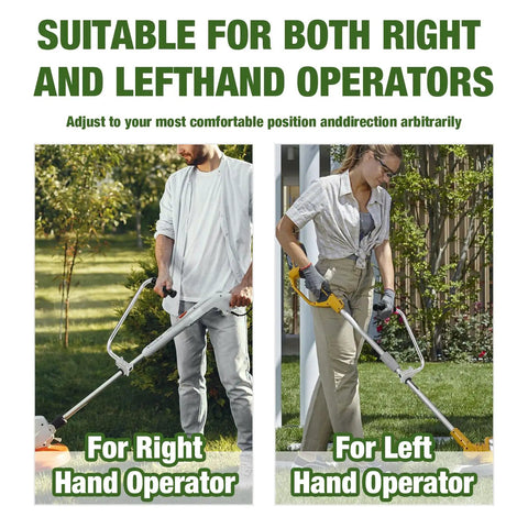 People using Ergonomic Weedeater Handle Extension Back Saver Trimmer Grip For Lawn Care And Landscaping Comfort Durable Weedeater Handle