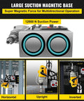 Magnetic Drill Press 40mm For Steel 1100W Copper Motor with large suction magnetic base for stable drilling operations.