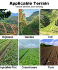 Hand Push Garden Seeder For Row Crops terrain options: highland, garden, hill, vegetable plot, greenhouse, plain.