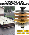 Beefy Heavy Duty Trailer Deck Screws 1/4-20 By 2-1/2 Inch Flat Head Type F Self-Tapping Screws for wood and metal applications