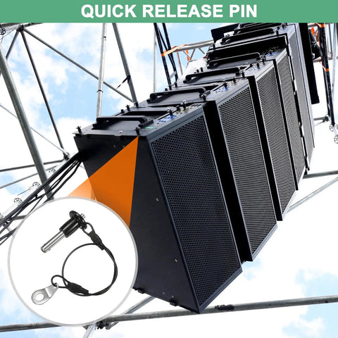 Two Pack Ball Locking Pins 6mm Diameter 15mm Length Quick Release Button Handle for speaker rig setup