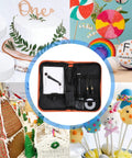 3 In 1 Foam Cutter Kit With Hot Wire Knife And Bow Cutter Pen For Styrofoam And Foam Board Projects displayed with DIY art pieces