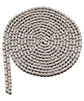 Top view of KAMIER 25H roller chain, steel, 10 ft, 480 links, coiled