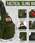 All In One Survival Gear Kit With 268 Pcs Emergency Supplies First Aid Kit Camping Axe Headlamp And Crossbody Bag For Camping Hiking Hunting Great Gift For Men Dads Christmas, tactical sling bag