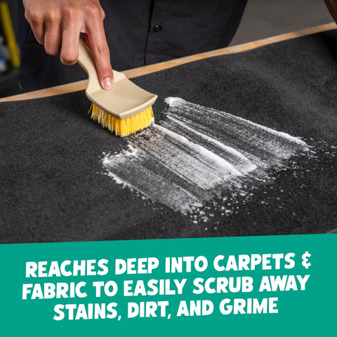 Heavy Duty Interior Carpet And Upholstery Detailing Brush With Durable Bristles scrubbing car mat