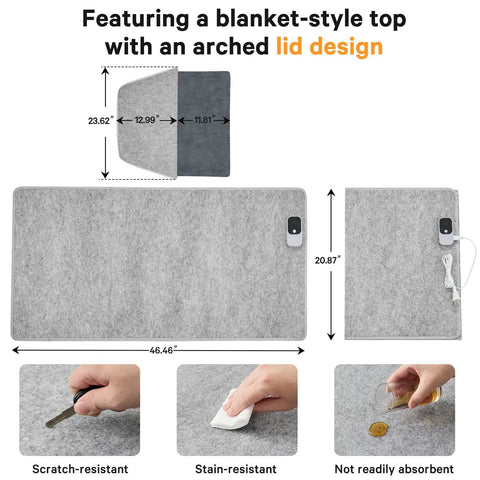 Under Desk Foot And Leg Warmer Space Heater Portable Quiet Personal Heater For Home Office Indoor Use Energy Efficient Gray