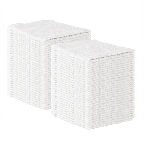 Mega Absorbent Terry Cloth Rags Pack Of 60 14 By 17 Inches 100 Percent Cotton Cleaning Towels stacked