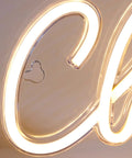 Close-up of Plug And Play USB LED Lightbox Cheers Sign With 3D Neon Glow showcasing illuminated acrylic letter detail.
