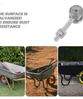 Heavy Duty Double Ball Bearing Sliding Door Rollers With Bulletproof Steel Trolley And Smooth Glide For Patio Doors And Window Replacement Hardware Holding Fifty Kilo Loads, showcasing rust-resistant galvanized surface.