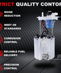 Fuel Pump Module Assembly For Buick Verano 2011 Through 2015 And Chevrolet Cruze L4 1.4L 1.8L 2.0L 2.4L Replacement E4034M SP4077M Plug And Play High Efficiency Fuel System Upgrade showcased with noise reduction and corrosion control features.