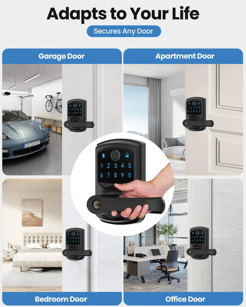 Slick Smart Fingerprint Door Lock With Keyless Keypad Handle Featuring No Sweat Biometric Entry And Legit Fast Access While Leveling Up Your Home Security Setup Today