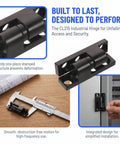 Heavy Duty Detachable Door Hinges With Barrel Lift Off Design For Cabinets Cupboards Vanities Showers Closets Gates Zinc Alloy Metal Hinge Set For Durable Cabinet Door Access And Easy Removal installed on cabinet