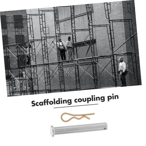 Heavy Duty 10 Pack Scaffolding Couplings With Clips And Fixed Inserts Welding Fixing Pegs Galvanized And Rust Resistant Quick Assembly
