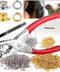 All In One 1403 Piece Grommet Kit With One Quarter Inch Grommets Eyelet Punch Pliers and Storage Box for DIY Fabric Crafts