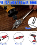 Top Shelf 99 Piece Stainless Steel Wire Brush Kit For Rotary Tools With 3Mm Shank, showcasing brush attachment in rotary tool.