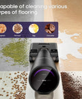 No Hassle Wet Dry Vacuum Cleaner Featuring Self Wash And Hot Air Dry Mode 24Kpa Serious Suction on various flooring types.