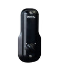 Black mechanical keyless deadbolt lock with push button access, adjustable deadbolt, easy programmable code, DIY ready.