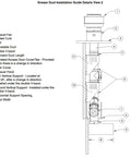 Grease Duct Installation Guide details for Built Tough Double Wall Stainless Steel Grease Duct 14 Inch Round 90 Degree Elbow.