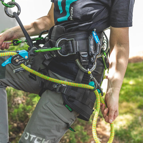 Person using Sidekick Lanyard Manager Auto Adjusts To Most Lanyard Diameters With One-Handed Operation And Multiple Attachment