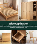 All In One 121 Piece Furniture Hardware Kit With M6 Bolts In 20 40 60 And 80 Millimeter Sizes Cam Locks Barrel Nuts Dowel Pins And Hex Key For Beds Dressers Cabinets And Drawers Grab And Go Replacement Repair Kit showcasing wide application for beds, cabinets, and chairs