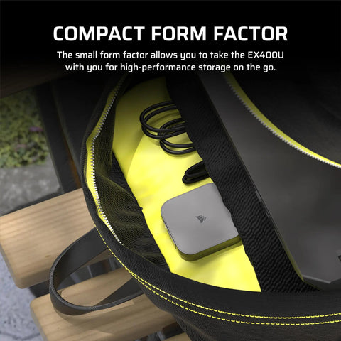 Blazing Fast USB4 Portable External Type-C SSD 2TB With 4000 MBps Read And 3600 MBps Write in a compact form factor bag.