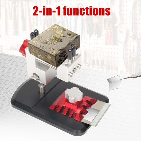 Universal Tabletop Vise Clamp For Hobbyists, Mini Workbench Vise With 360 Degree Rotation And 90 Degree Tilt showcased on grid surface.