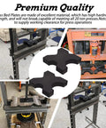 H Frame Hydraulic Shop Press Plate With Four Notches 1 Inch By 5 Inch By 5 Inch Heavy Duty Steel Bed Plates For 20 Ton Shop Presses