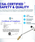 CSA certification certificate and Upgraded 5430 Gas Stove Pressure Regulator Replacement For Coleman Propane Stoves And Grills