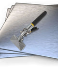 Heavy Duty Hand Seamer Pliers For Metal Bending And Sheet Flattening in use on light steel sheets with tight clamp technology