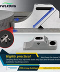 Heavy Duty M8 Side Clamp For Milling Machine CNC Workholding Fixture shown from side, securing a workpiece with a durable steel design.