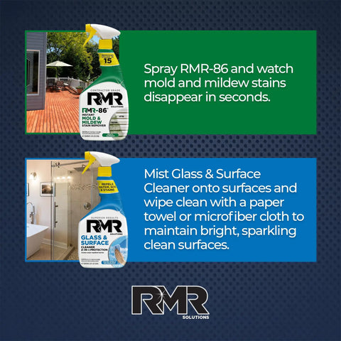 All In One Indoor And Outdoor Cleaning Kit With Pro Strength Instant Stain Remover And Glass And Surface Cleaner Protectant displayed