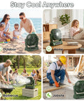 Must Have All In One Portable Fan With LED Lantern 20000mAh Battery Four Speeds in outdoor, home, barbecue, job site settings