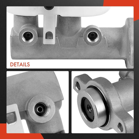 Close-up details of Brake Master Cylinder With Reservoir And Sensor For Chevy GMC Cadillac Trucks And SUVs 2009 2014