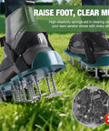 Adjustable Spiked Lawn Aerator Shoes With Deep Soil Spikes And Breathable Straps, Fits 5 To 12 For A Secure Walk, Protect Your Turf