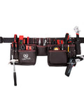 Oil Tanned Leather Tool Belt Pouch Bag For Carpenters Construction Workers Handyman Electricians With Ample Tool Pockets