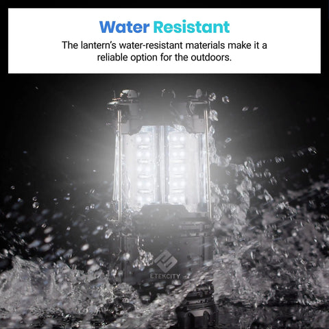 Water-resistant Four Pack LED Camping Lanterns For Power Outages And Emergencies, Battery Operated, Collapsible Black Lights