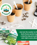Heirloom Organic Non GMO Seeds Bundle USA Grown, 30 Count Mix Of Herbs Fruits Flowers And Veggies, Easy DIY Garden Kit