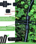 Six Pack One Half To One Quarter Inch Drip Irrigation Fittings Push To Fit Barbed Tee Splitter Leakproof Connector in use
