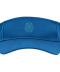 Cool Royal Blue Vise Gauge Square Men Visor Hat For Machinists And CNC Pros Featuring breathable mesh fabric and adjustable closure.