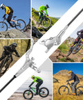 Beefy Four Piston Hydraulic Disc Brake Set For Mountain Bikes Ebikes And Fat Bikes Front 850mm Rear 1550mm setup details