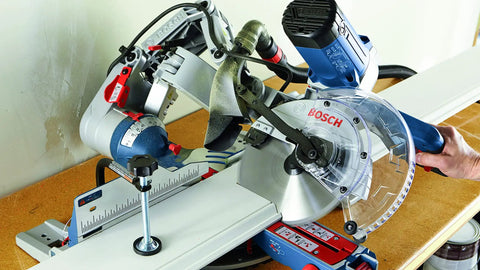 Compact Miter Saw With Axial Glide System, 15 Amp Corded 10 Inch Dual Bevel Sliding, 60 Tooth Carbide Blade, Easy Square Lock Fences, Dust Collection For Cleaner, Precise Crosscuts