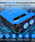 All In One Solar Inverter Charger 3600W Pure Sine Wave 24V DC To 110V AC Hybrid Power Converter With 120A MPPT Charge Controller