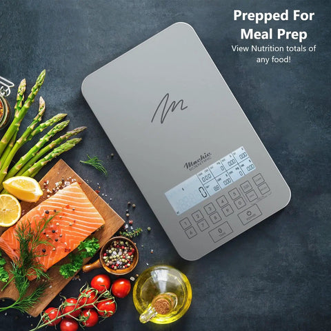 All In One Food Scale With Built In Nutrition Calculator For Easy Meal Prep And Real Weight Loss, 11 Lb Capacity with ingredients