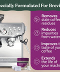 Espresso Machine Cleaning And Maintenance Kit For Breville And Other Compatible Models With Fast Acting Cleaning Tablets And Water Filtration To Knock Out Stale Residue, Extend Your Machine Life, And Boost Flavor on Breville machine
