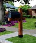 Six Pack Heavy Duty Fence Post Anchors And Ground Spikes Rock Solid 24 Inch Metal Stakes for mailbox post setup.