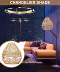 Natural Rattan Woven Pendant Lamp Shade With Hemp Rope Cover on floor lamp, warm ambient glow in modern living room
