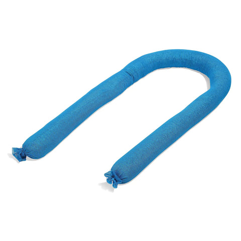 Sediment Filter Sock For Erosion Control And Storm Drain Protection, 5 Inch Diameter By 10 Foot Length, Blue, Flexible Debris Barrier
