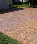 Premium Two Part Urethane Paver Sealer That Kicks Up Rich Outdoor Stone Color And Shields Concrete Patios With A Durable Semi Gloss Protective Finish That Goes The Distance on a driveway.