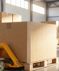 Heavy Duty L Shaped Cardboard Corner Protectors Set Of 20 Pcs Wall Edge Guards on box in warehouse