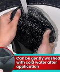 Hands washing fabric with water to demonstrate durability of All-Purpose Fabric Repair Tape For Tents, Jackets, And Backpacks.